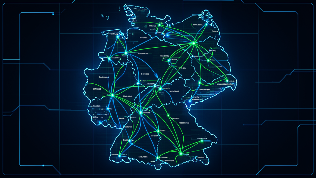 Deutsche Verkehrsnetz-Karte